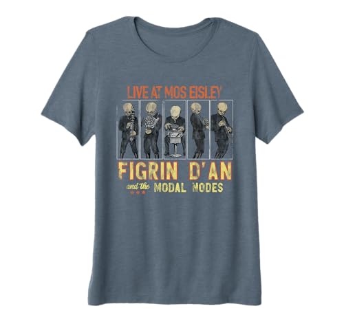 T-shirt Star Wars Figrin D'an concert Mos Eisley Vintage pour fan retro