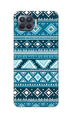 Image of PRINTFIDAA Coloured Tribal Pattern Hard Back Cover for Oppo F17 Pro, CPH2119 Back Cover -(P6) KAT1008