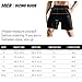 MIER Men's Quick Dry Running Shorts with Zipper Pocket, Elastic Waist Athletic Workout Exercise Fitness Shorts, 7 Inch, Black, Medium
