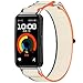 Chofit Watch Bands Compatible with Huawei Band 10/9 /8,Stretchy Elastic Nylon Loop Adjustable Replacement Wristbands for Huawei Watch Band 10 Strap (Apricot)