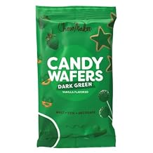 Chocomaker Vanilla Flavored Candy Wafers, Easy to Use, No Clumping, Nothing to Add, Smooth and Great for Decorating 12oz Pack of 2, Dark Green