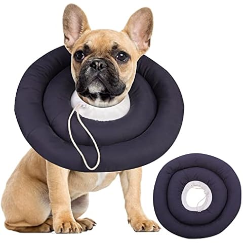 IDOMIK Dog Recovery Collar, Waterproof Soft Dog Cone After Surgery, Comfy Protective Elizabethan Collar Alternative for Dogs Cats, Adjustable Dog Neck Donut Collar Cone Anti-Licking Biting Wounds Cover