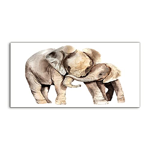 Photo acrylique Watercolors Africa Elephant pour illuminer votre décoration murale de salon