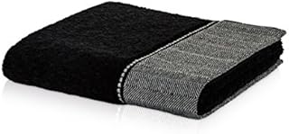 möve Guest Towel, 85% Baumwolle / 10% Viskose aus Bambus-Zellstoff / 5% Leinen Black, 30 x 50 cm