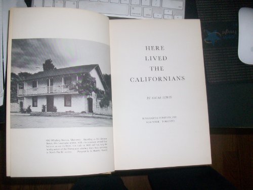 Here Lived the Californians [Unknown] B0007DW85A Book Cover