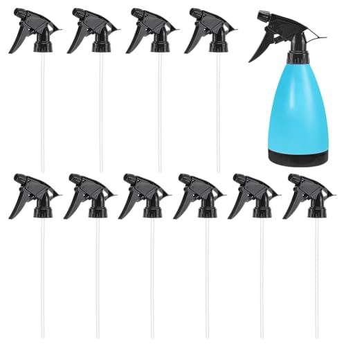 GOMAKERER 17 pz Ugello per Flacone Spray da, Ugello per Flacone Spray in Plastica Nera Parte di Ricambio per Flacone Spray per Impieghi Gravosi per La Pulizia di Casa e Ufficio Articoli per La Casa