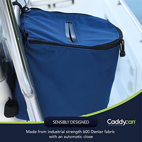 Caddycan - Portable Trash Can For Boating | Tough And Durable Storage Bag For Use With Kayaking, Boating, Camping, Hiking, Beach, Fishing | Collapsible, Multi-Purpose, Standard Size, Black #TOP2