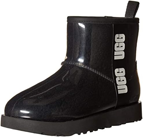 UGG Classic Clear Mini Boot, Black, Size 8