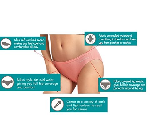 Image of Fruit of the Loom Women's Bikini(Colors and Prints May Vary) (Pack of 3)