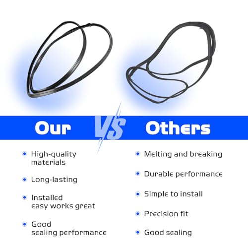 W10535778 Range Oven Door Seal Gasket for Whirlpool Oven Gas Seal Range Replacement, WPW10535778 AP6022735 PS11756072 3449335, Rubber Seal Piece fits Various Oven Door Cooktop Parts & Accessories