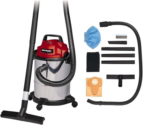 Einhell Nass-Trockensauger TC-VC 1815 S (1.250 W, 15 Ltr.-Edelstahlbehälter, 36 mm-Schlauchsystem,...
