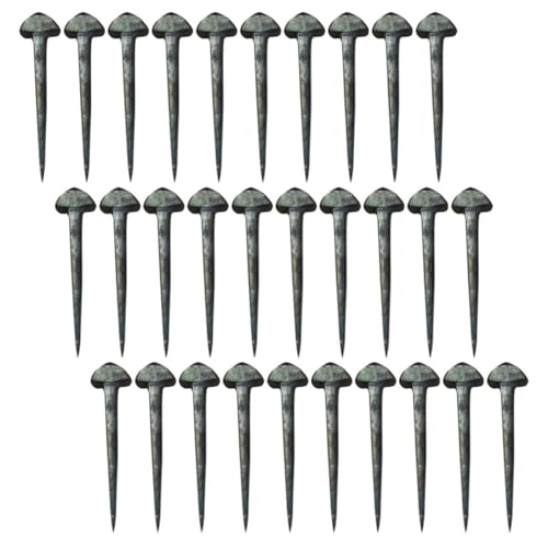 FINISPERSOO 50pcs Small Horseshoe Nails Stable Hoof Nails Iron Horse Equipment Horseshoe Fixing Tools for Farrier Horse Tack Replacement in Equine Care