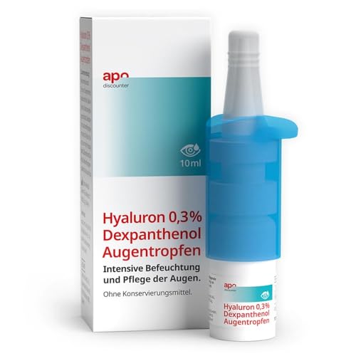 Pflegende Augentropfen Hyaluron & Dexpanthenol v. apodiscounter 10 ml