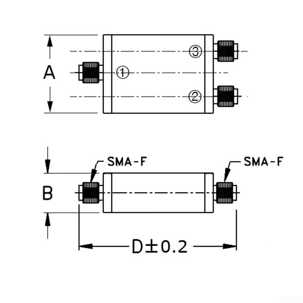 Alloy RF Sampler 40dB DC-2GHz High Power 50W