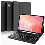 JADEMALL Funda con Teclado para Samsung Galaxy Tab S11 11 Pulgadas, Negro