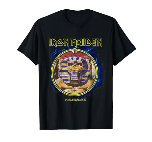 Image of Iron Maiden Legacy Collection Powerslave Mummy Circle T-Shirt, Men, Black, 3X-Large