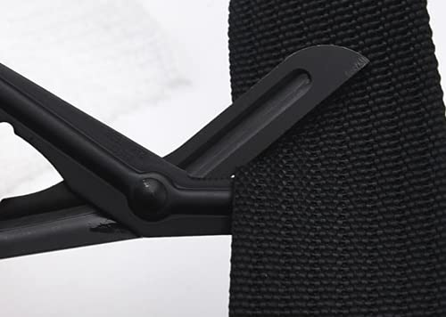 Feloyal Schere Scissors EMT Bent 7,7 Zoll Matt Titanbeschichteter Edelstahl Schere Scissors oder Gaze Schwarz