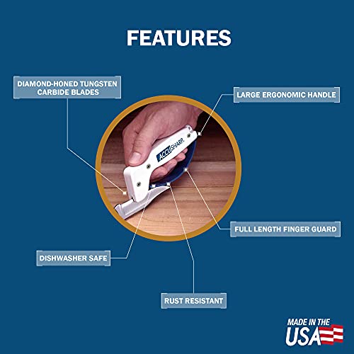 Accusharp Knife & Tool Sharpener 2 Pack - Knife Sharpeners For Kitchen Knives, Pocket Knives, Serrated Blades, Axes & Machetes - Diamond-Honed Tungsten Carbide Sharpens, Restores, & Repairs - Set Of 2 #TOP1