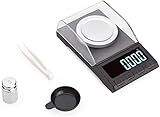 MINI & SPACE SAVER: 99 x 88 x 25 mm, The electronic weighing scale comes with mini and compact size takes up minimal space on your desk, easy to carry.