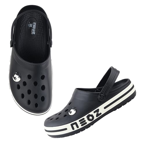 Image of URJO SKR BAYBAND Men's Clogs /Sandals With Adjustable Back Strap Made with Levirex for Extra Comfort and 40% Less Pressure Anti Skid Comfortable Waterproof Daily Mules Clog /Sandal for Men (URJO by Neoz)