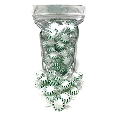 Easter Spearmint Starlights Hard Candy Mints - 1 lbs - Spearmint Flavored Old School Disks Classic Hard Candies - American Vintage Candy Snack - Individually Wrapped, 16 oz.