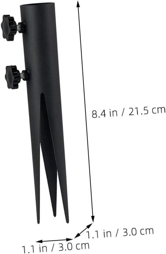 Toyvian 4Pcs Metal Ground Stakes for Outdoor Garden Lights Durable Lawn Light Stakes Sturdy Landscape Lighting Support for Christmas and Solar Pathway Lights