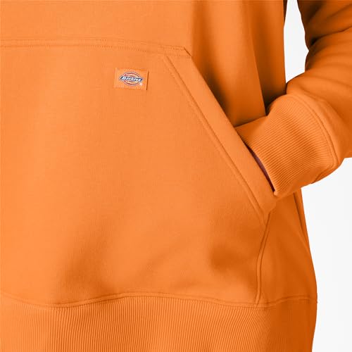 Image of Dickies womens Women's Plus Heavyweight Logo Sleeve Pullover