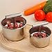 Yuanpgky Herramienta de cocina de acero inoxidable con 6 y 12 agujeros para hacer albóndigas extruidas a mano Imagen de Yuanpgky Herramienta de cocina de acero inoxidable con 6 y 12 agujeros para hacer albóndigas extruidas a mano