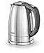 Produktbild AEG EWA 7700 Wasserkocher (2400 Watt, 13 einstellbare Temperaturstufen, Temperaturanzeige, transparente Wasserstandsanzeige, 1,7 l, Warmhaltefunktion, LCD-Display, gebürstetes Edelstahl)