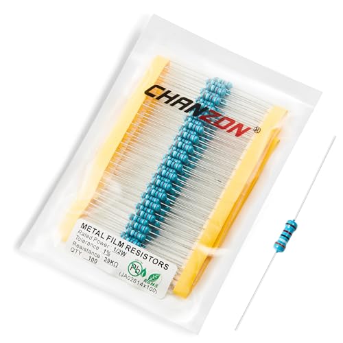Chanzon 100pcs 1/2W (0.5W) 39K Ω ohm Metal Film Fixed Resistor