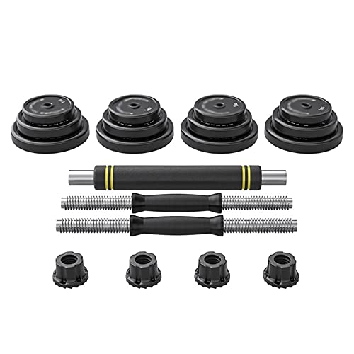 Dumbbells 20kg Dumbbells Pairs 3-44 lbs verstelbare haltergewicht barbell tillen met 2 connector voor thuis bodybuilding… - Afbeelding 6