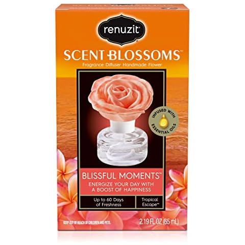 Renuzit Scent Blossoms Fragrance Diffuser Handmade Flower, Blissful Moments, 1 Count Cover