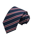 Rzmtaol Striped Ties for Men 3.15" Classic Plaid Pattern Mens Necktie for Graduation Wedding School Uniform Business