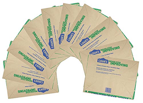 Lowes 30 Gallon Paper Lawn And Leaf Trash Bags, 5 Count (Pack Of 3) 15 Total #TOP1