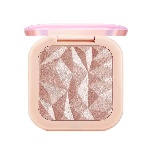 evpct Nude Pink Cheek Shimmer Highlighter Highlight Makeup Palette iluminadores rubores de maquillaje,Highlighter+Makeup Glitter Shimmer Blush Bronzer and Makeup Baked Highlighter Powder Palette C01