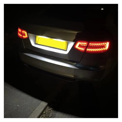 Lámpara matrícula LED coche compatible con A3 S3 A4 RS4 B7 de 2003 a 2012 4