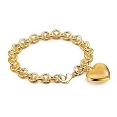 8.5MM Gold Heart Pendant