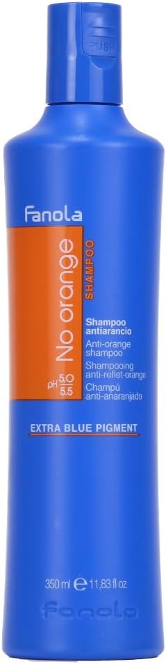Fanola | No Orange Blue Foam Mousse Conditioner voor gekleurd haar met donkere tinten, verwijdert oranje reflecties – 250 ml