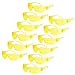 JORESTECH Eyewear Protective Safety Glasses, Polycarbonate Impact Resistant Lens Pack of 12 (Yellow)