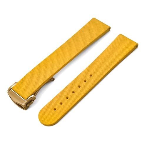 20mm FKM ���o�[���v�X�g���b�v �N�C�b�N�����[�X �I���K �X�s�[�h�}�X�^�[ ���[���X�E�H�b�` �t�b�f�S���o���h �}���`�J���[�ƌ݊�������(Yellow-Gold)