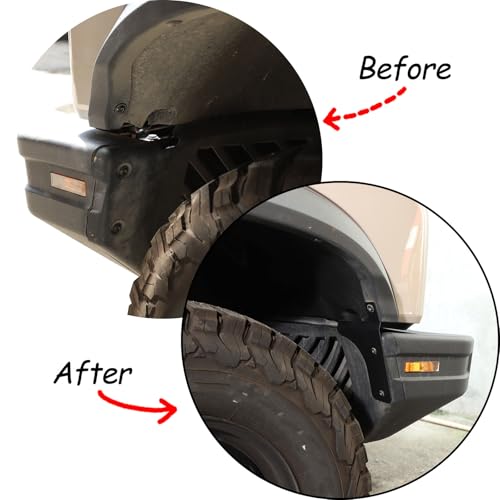Image of 2PCS Mud Flaps Splash Guards Mudguards Mudflaps Compatible with INEOS Grenadier 2020-2024, Mud Guards Splash, No Drilling Mudguards Fenders Replacement (Front Wheel)