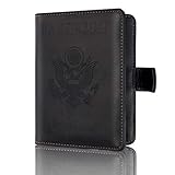 CaserBay Premium Synthetic Leather RFID Blocking Passport Holder Cover Case Travel Wallet With Magne