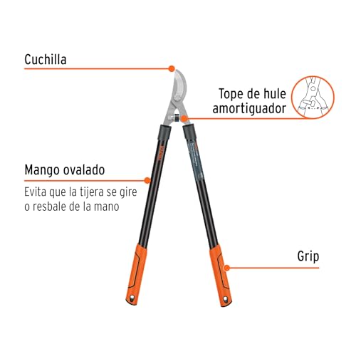Tijeras para ramas Truper TB-122 mango tubular 21 pulg miniatura 4