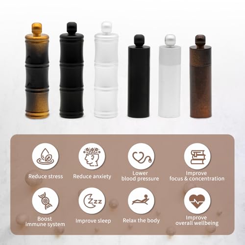 528 Hz Meditation Necklace Breathing Frequency Sound Healing Device by Adjusting The Breathing for Anxiety & Stress Relief Mindfulness (Brown) - Image 5