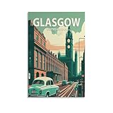 EWPLOREWASP Vintage-Reiseposter Glasgow, 