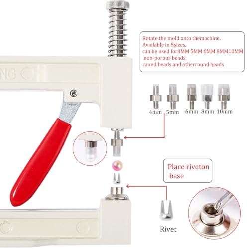 Machine de réglage de perles et kit d'outils bricolage pour vêtements