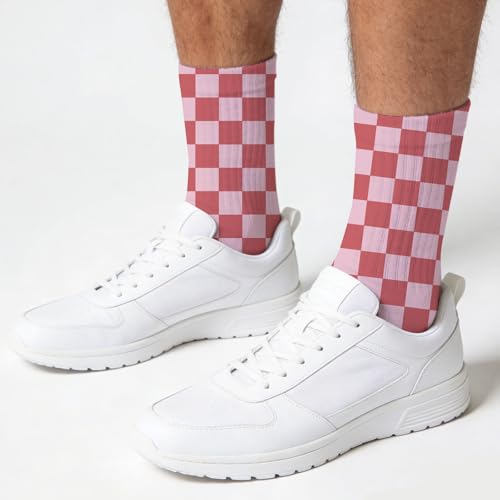 Image of Checkered Socks, Cute Socks for Women for Travel, Running, Daily
