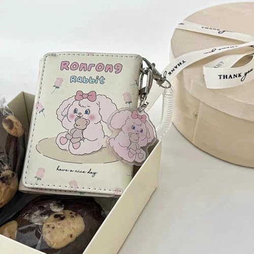 New Women Wallets Female Leather Purses Card Holders Tulip Bunny Portable Coin Purse Larg3