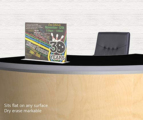 Deflect-o Stand-Up Sign Holder pour Valoriser vos Menus de Table - 2