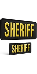 Amazon.com: Embroidered Sheriff Patch for Vest - Sheriff